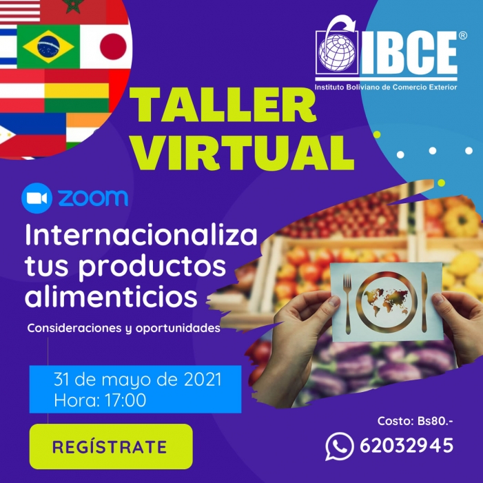 Taller Virtual: Internacionaliza tus productos alimenticios