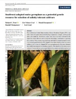 Germoplasma de maíz adaptado al suroeste como recurso genético potencial para la selección de cultivares tolerantes a la salinidad