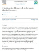 Un marco de nivel de preparación para la bioeconomía circular sostenible