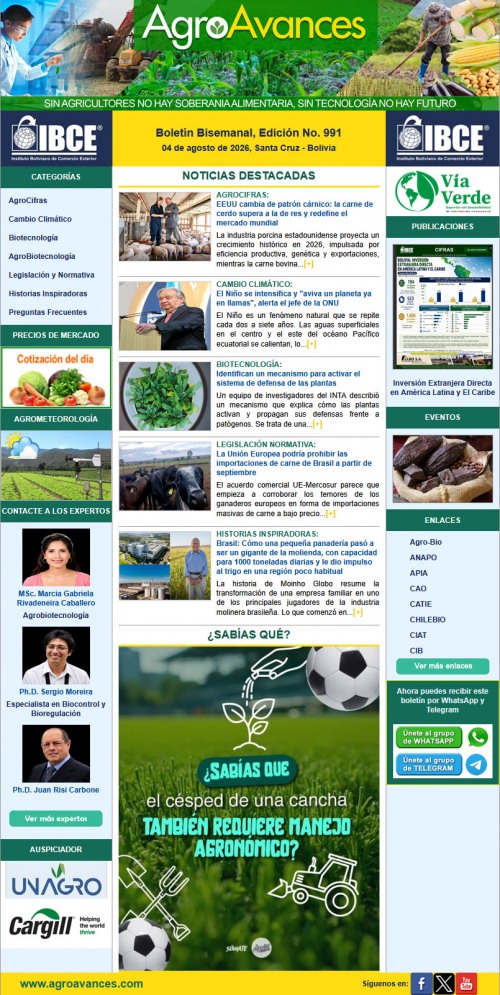 Boletín Bisemanal, Edición No. 991