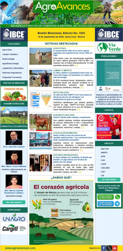 Boletín Bisemanal, Edición No. 1002