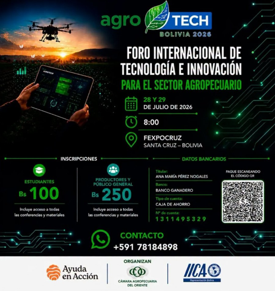 Foro Internacional AgroTECH Bolivia 2026