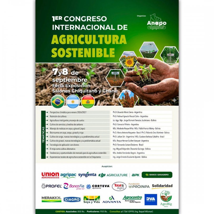 1ER CONGRESO INTERNACIONAL DE AGRICULTURA SOSTENIBLE