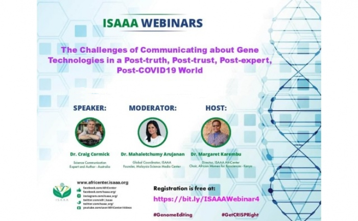 El desafío de comunicarse sobre tecnologías genéticas en un mundo post-verdad, post-confianza, post-experto, post-COVID19