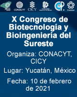 X Congreso de Biotecnología y Bioingeniería del Sureste