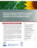 Hacia una seguridad alimentaria y nutricional  sostenible en América Latina y el Caribe en  respuesta a la crisis alimentaria mundial