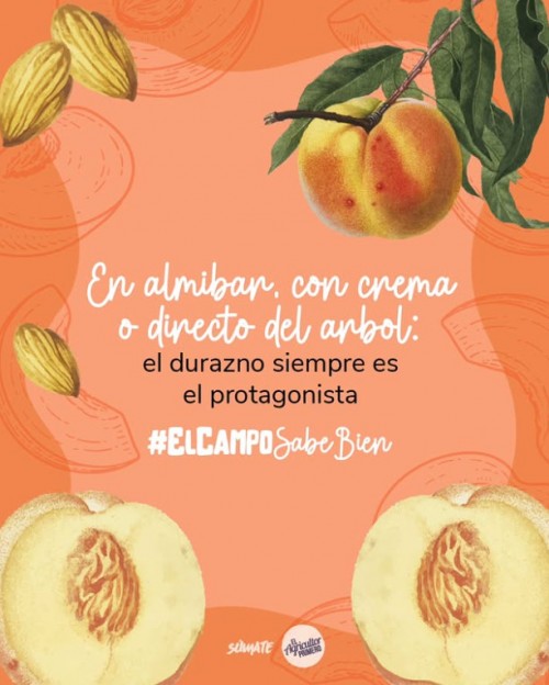 El durazno siempre es el protagonista