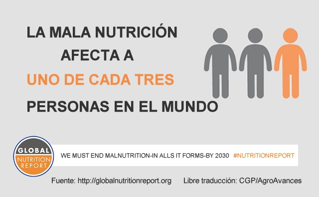 La mala nutrición afecta a uno de cada tres personas en el mundo